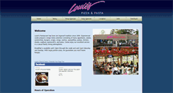 Desktop Screenshot of louiespizzapasta.com